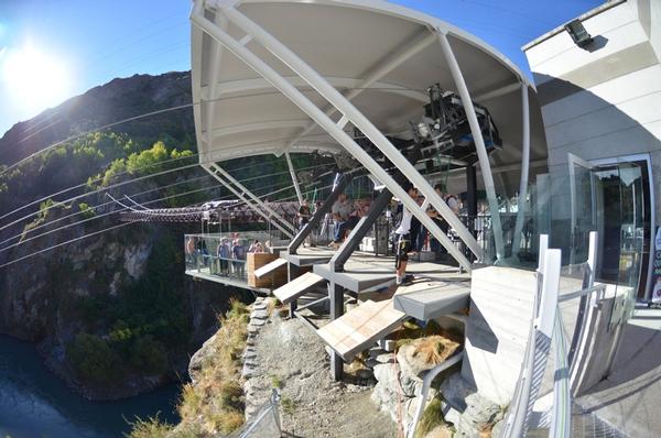  Kawarau Zipride base at the Kawarau Bungy Bridge, Queenstown